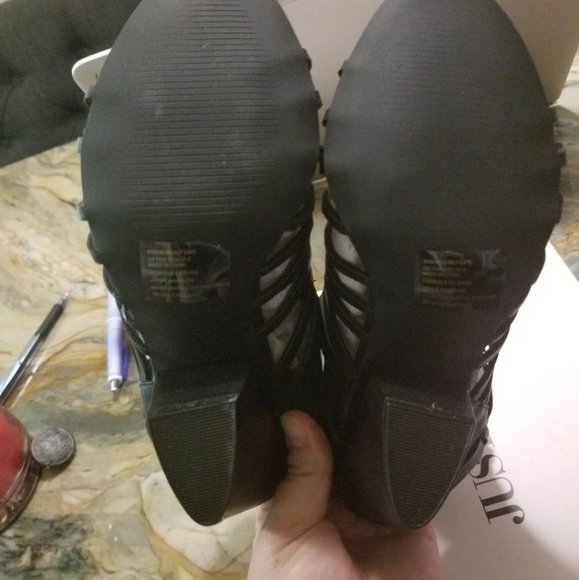 Black Heeled Sandals - Picture 5 of 6